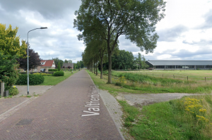 Rural street in the Netherlands